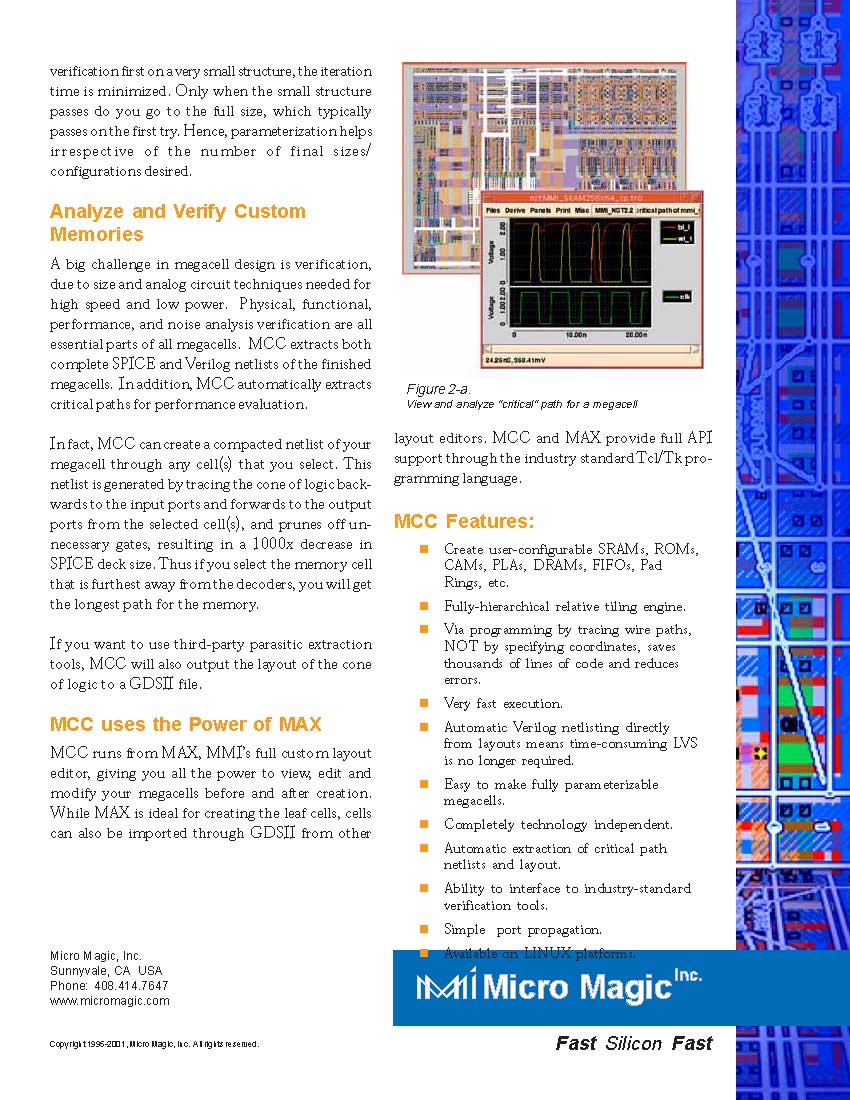 MCC MegaCell Compiler Pg 2